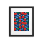 Strawberry pattern Framed Art Print Gallery Image 6