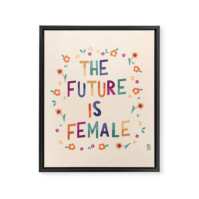 The future is female Framed Canvas Print Gallery Image 1