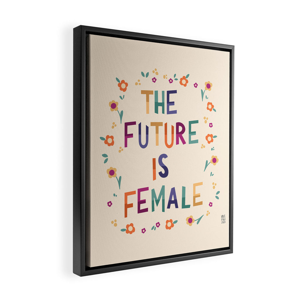 The future is female Framed Canvas Print Gallery Image 2