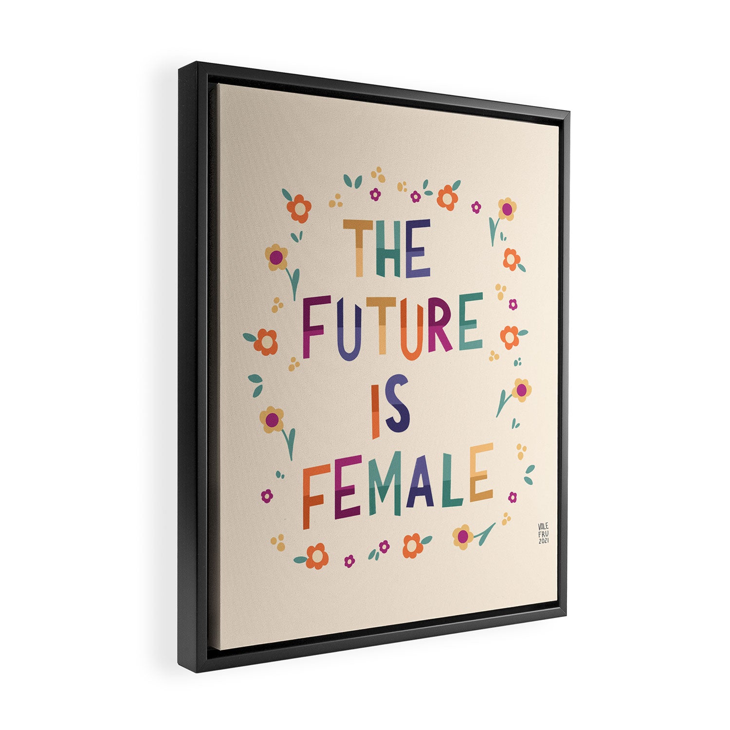 The future is female Framed Canvas Print Gallery Image 2