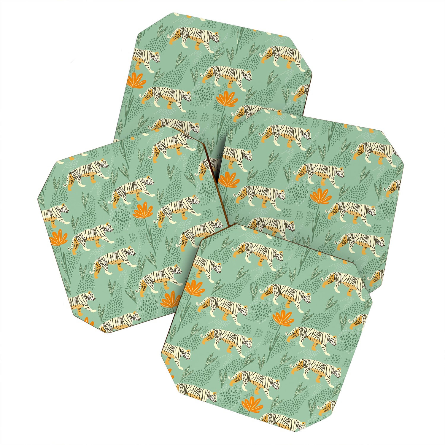 The tiger pattern Coaster Gallery Image 1