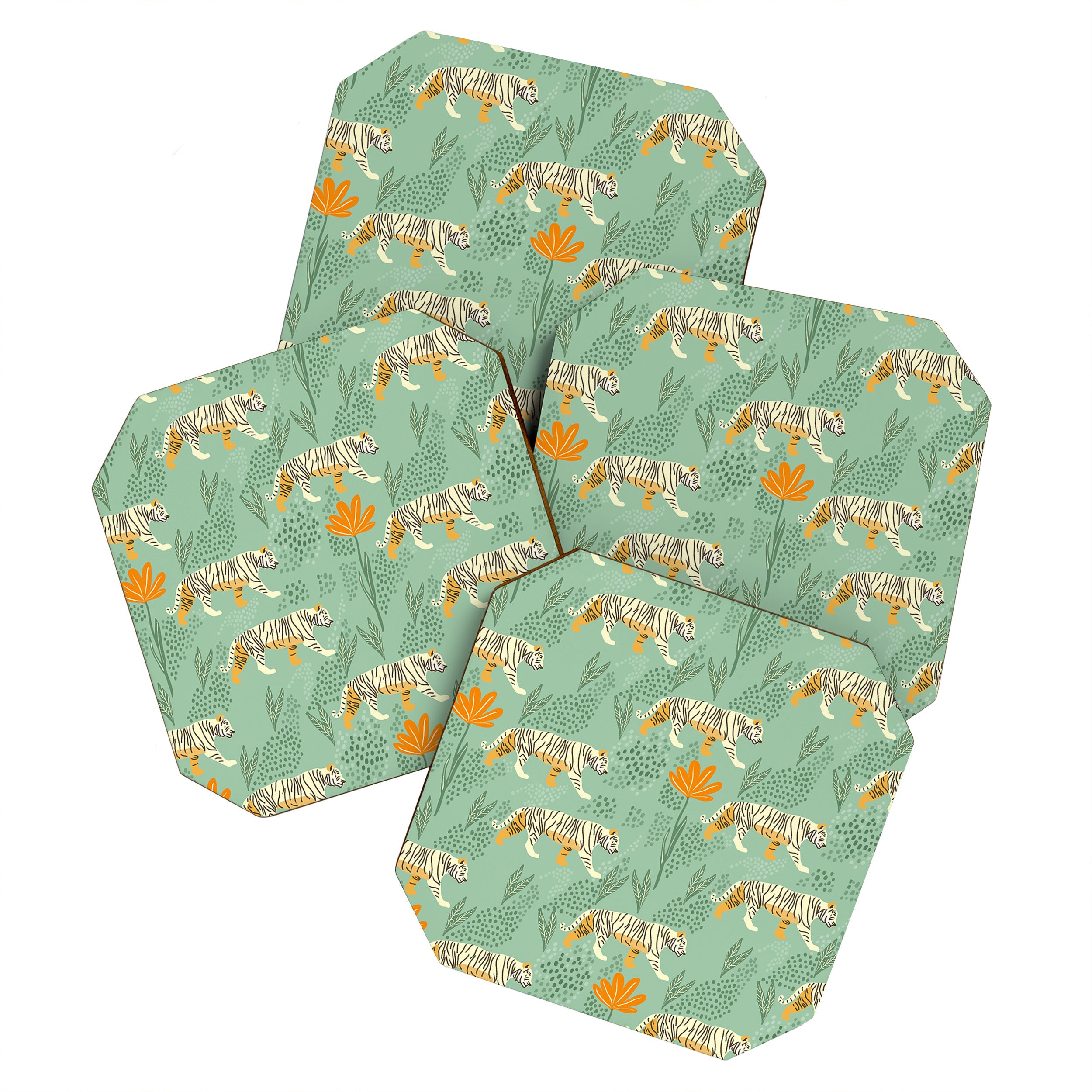 The tiger pattern Coaster Gallery Image 1