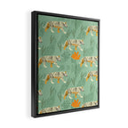 The tiger pattern Framed Canvas Print Gallery Image 2