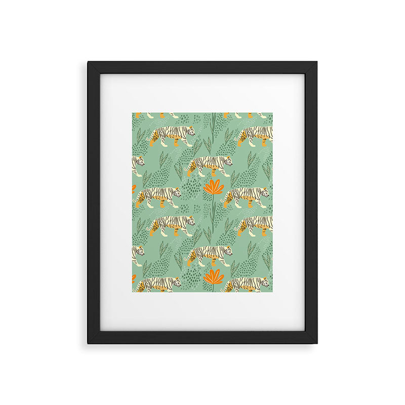 The tiger pattern Framed Art Print Gallery Image 6