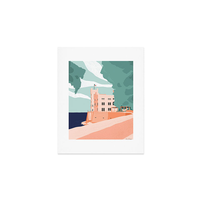 Trieste Castle, Italy Art Print Gallery Image 1