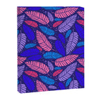 Tropical palm leaves in purple pink and blue Canvas Print Gallery Image 8