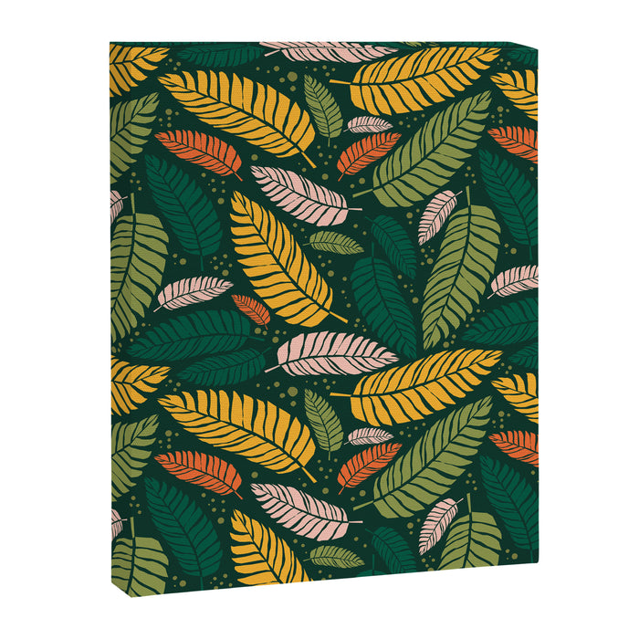Tropical palm leaves pattern Canvas Print Gallery Image 1