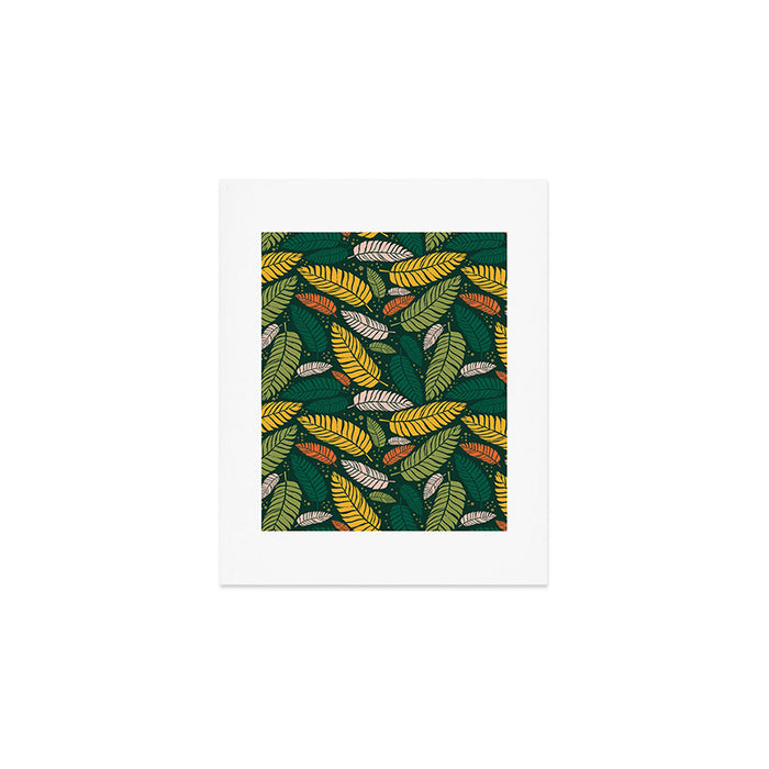 Tropical palm leaves pattern Art Print Gallery Image 1