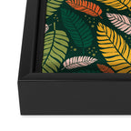 Tropical palm leaves pattern Framed Canvas Print Gallery Image 3
