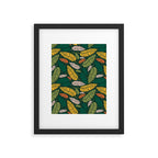 Tropical palm leaves pattern Framed Art Print Gallery Image 6