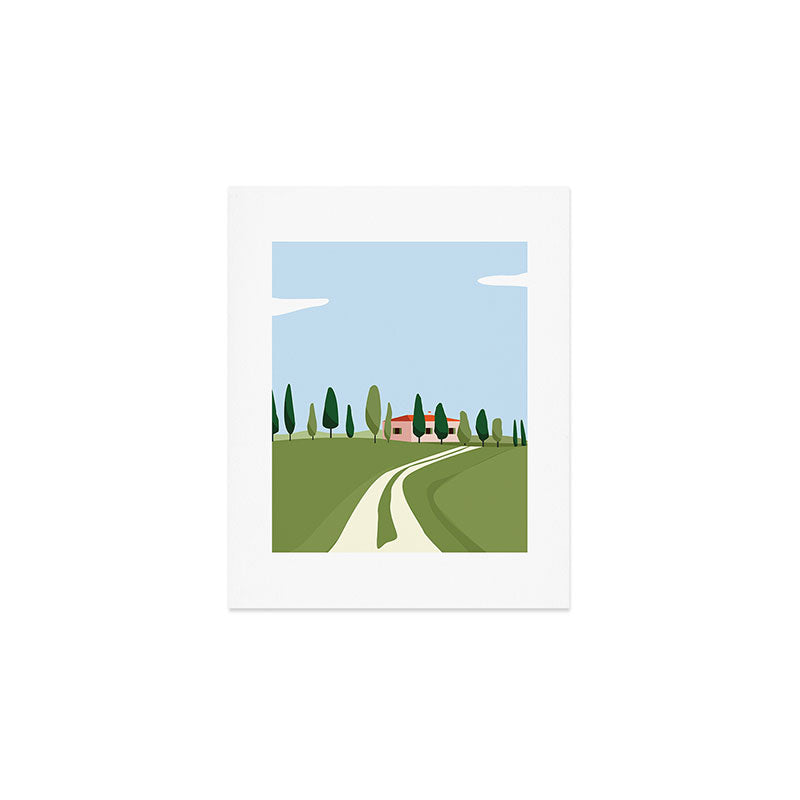Tuscany landscape, Italy Art Print Gallery Image 1