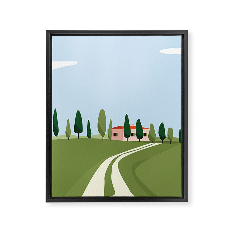 Tuscany landscape, Italy Framed Canvas Print Gallery Image 8