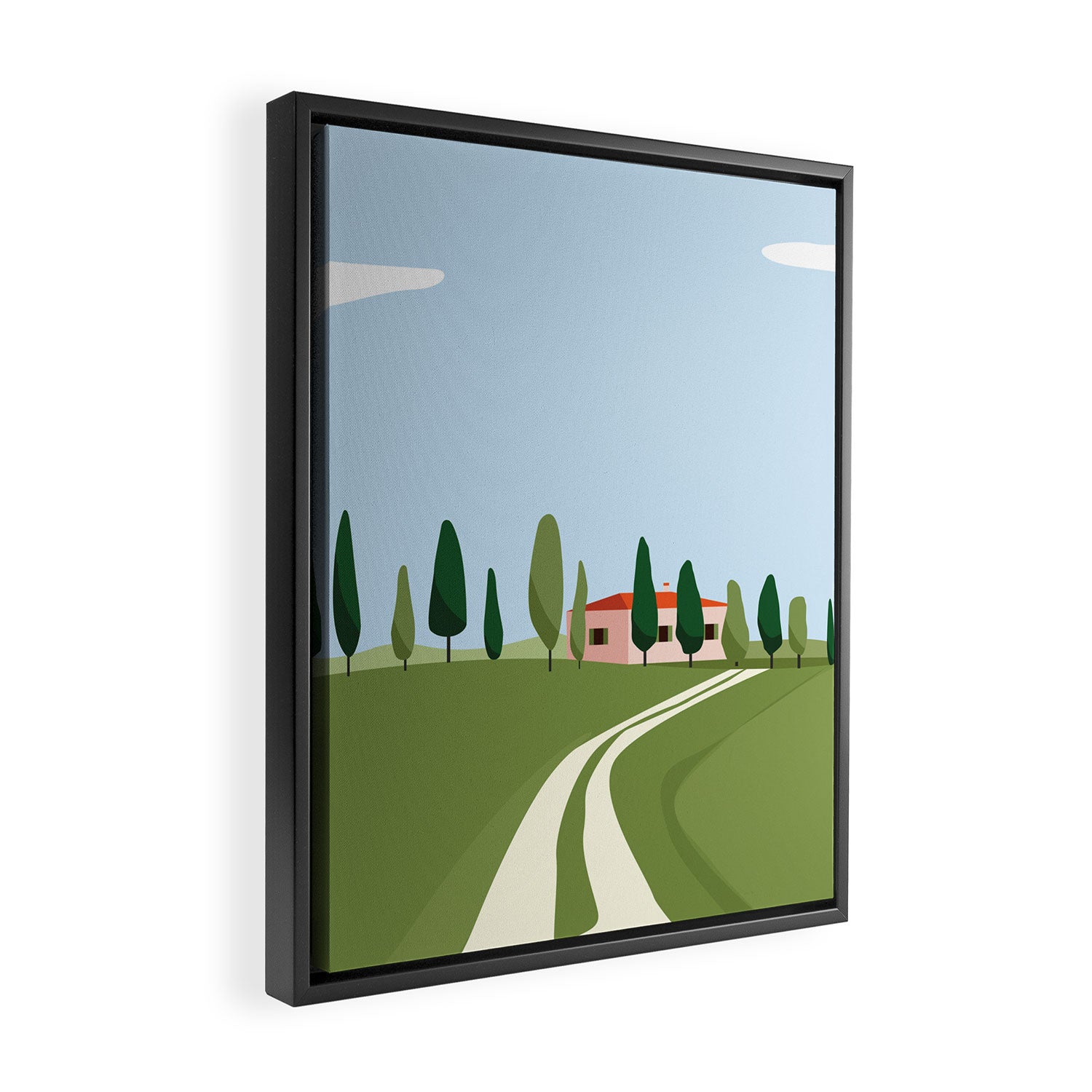 Tuscany landscape, Italy Framed Canvas Print Gallery Image 2