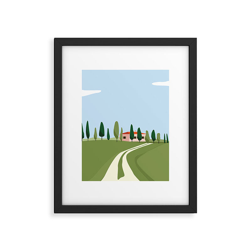 Tuscany landscape, Italy Framed Art Print Gallery Image 6