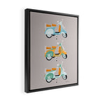 Vespa Framed Canvas Print Gallery Image 2