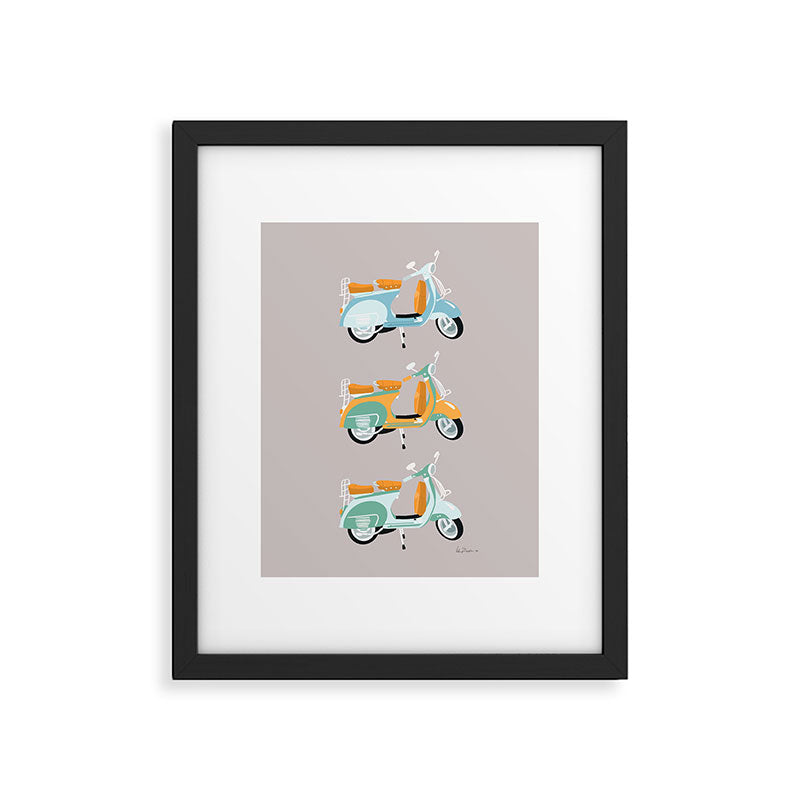 Vespa Framed Art Print Gallery Image 6