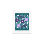 Violet and purple flowers Art Print Gallery Image 1