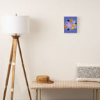 Violet and yellow flowers Canvas Print Gallery Image 2