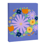 Violet and yellow flowers Canvas Print Gallery Image 8