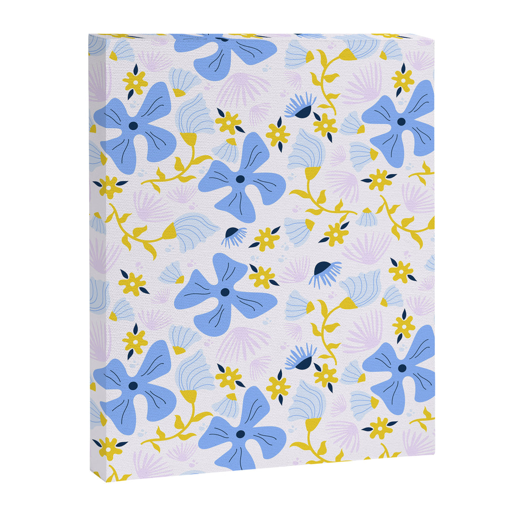 Violet flowerbed Canvas Print Gallery Image 8