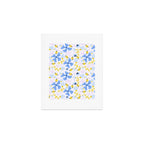 Violet flowerbed Art Print Gallery Image 1