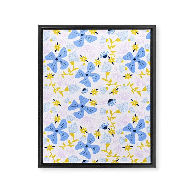 Violet flowerbed Framed Canvas Print Gallery Image 8