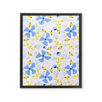 Violet flowerbed Framed Canvas Print Gallery Image 8