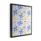 Violet flowerbed Framed Canvas Print Gallery Image 2