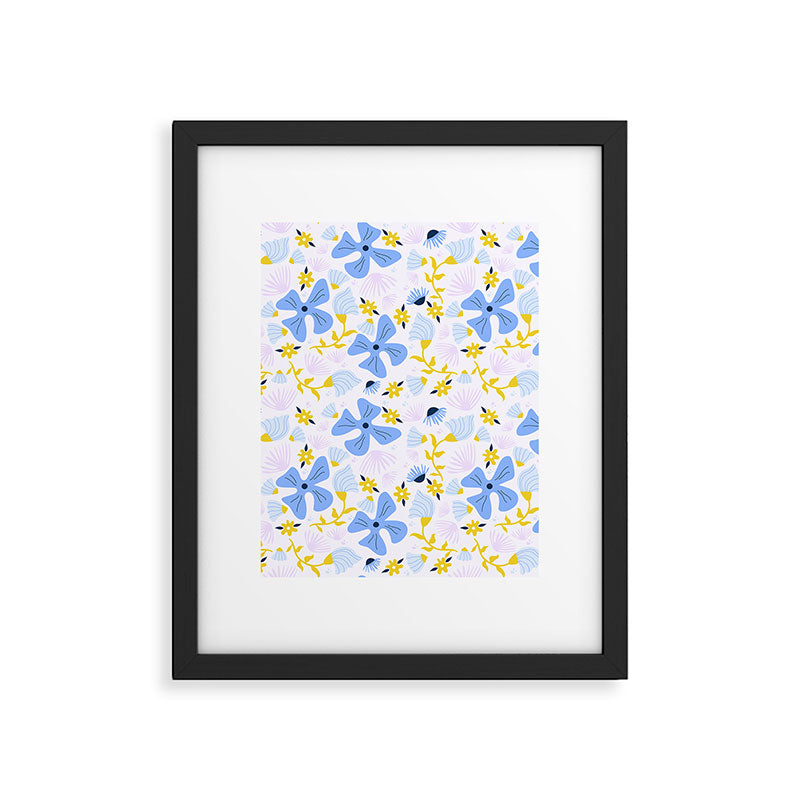 Violet flowerbed Framed Art Print Gallery Image 6