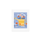 Watering can and flowers Art Print Gallery Image 1