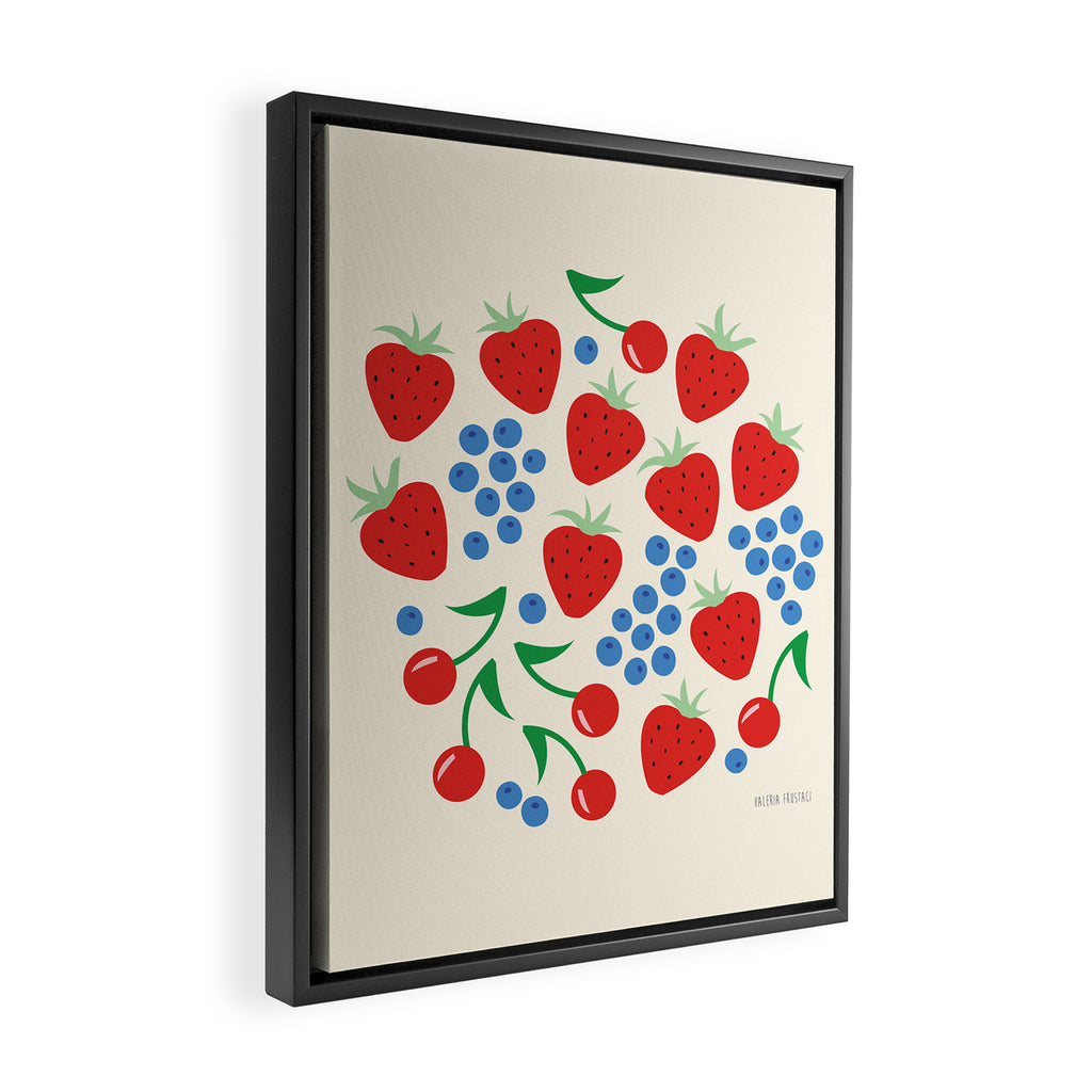 Wild berries  Framed Canvas Print Gallery Image 2