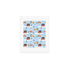 Winter village  Art Print Gallery Image 1