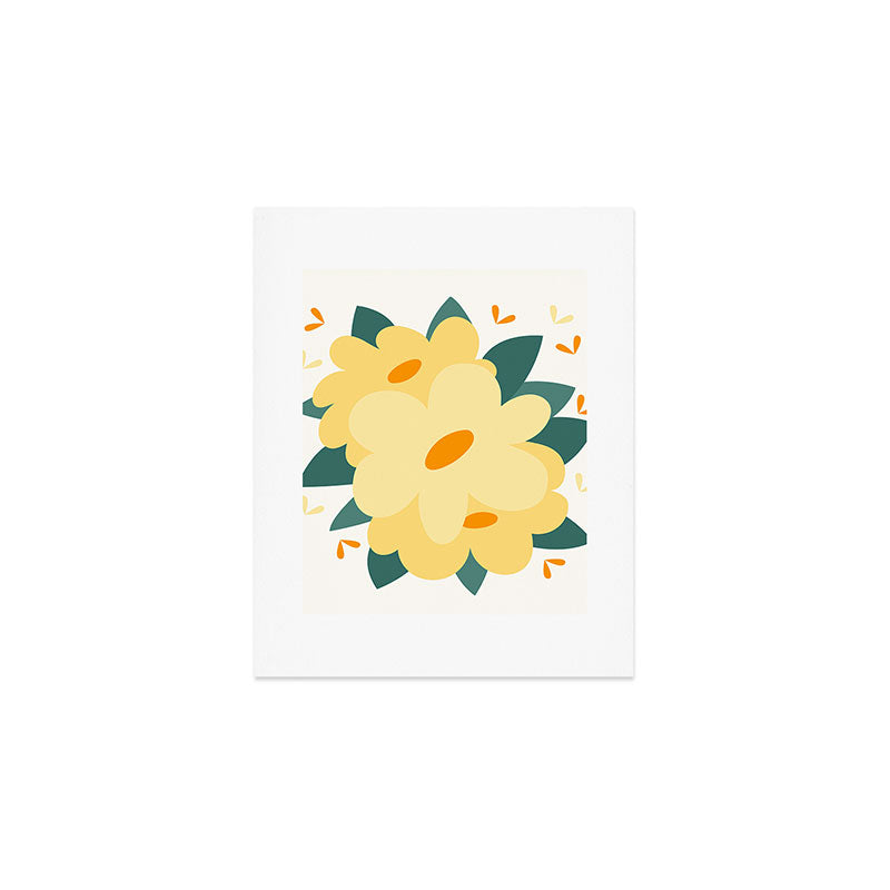Yellow flowers Art Print Gallery Image 1