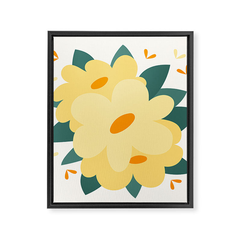 Yellow flowers Framed Canvas Print Gallery Image 8