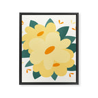 Yellow flowers Framed Canvas Print Gallery Image 8