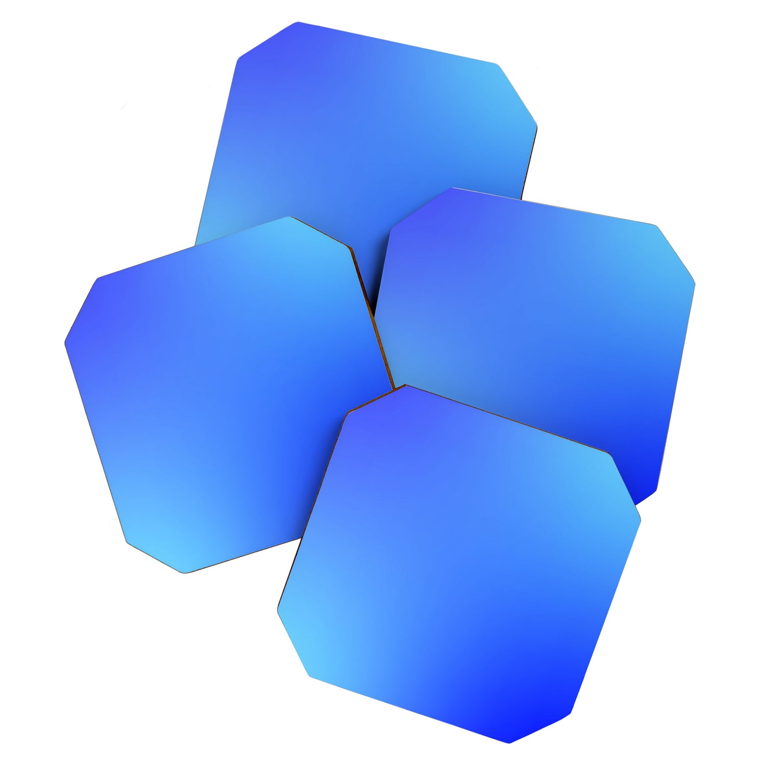 16 Blue Gradient 220506 Aura Ombre Valourine Digital Minimalist Art Coaster Gallery Image 1