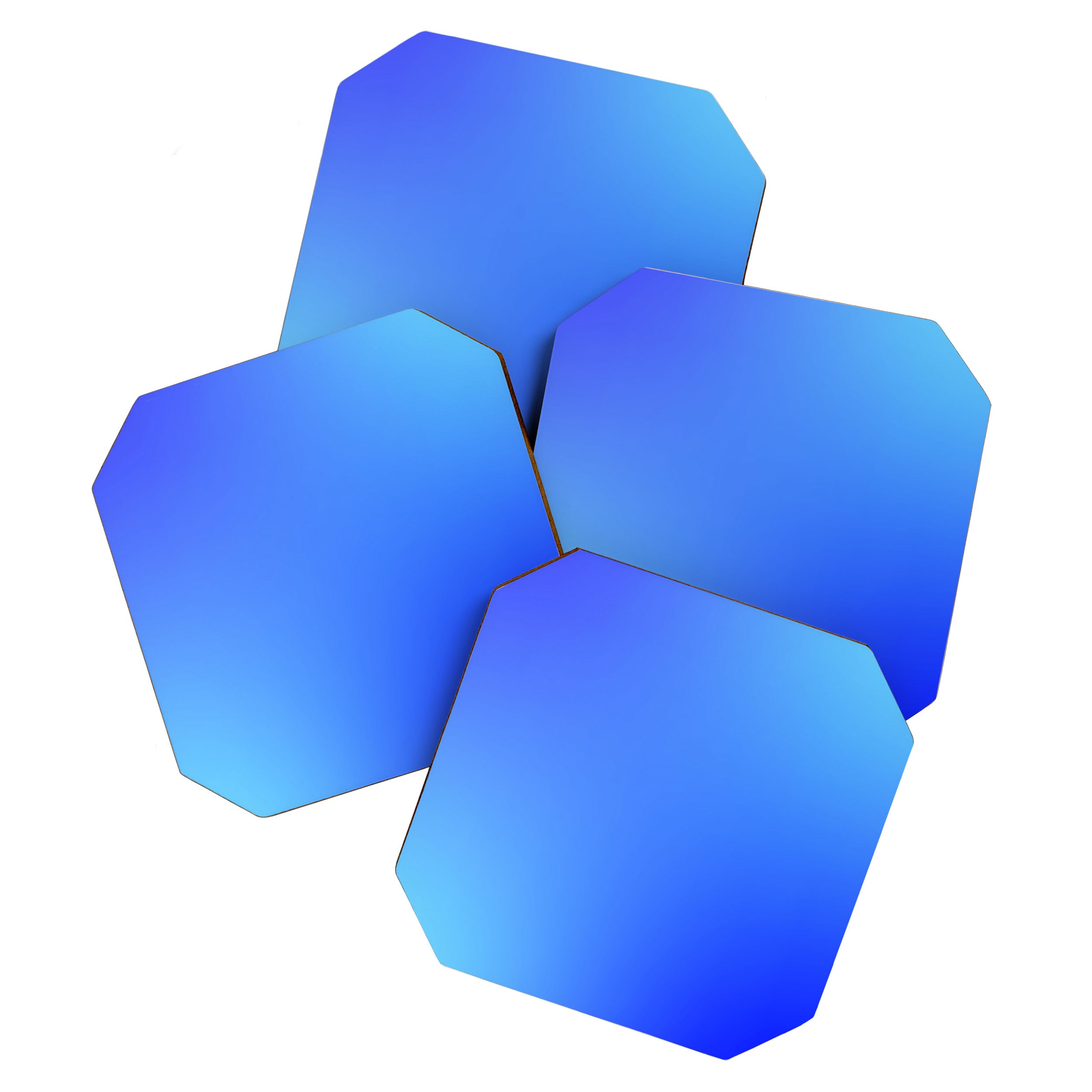 16 Blue Gradient 220506 Aura Ombre Valourine Digital Minimalist Art Coaster Gallery Image 1