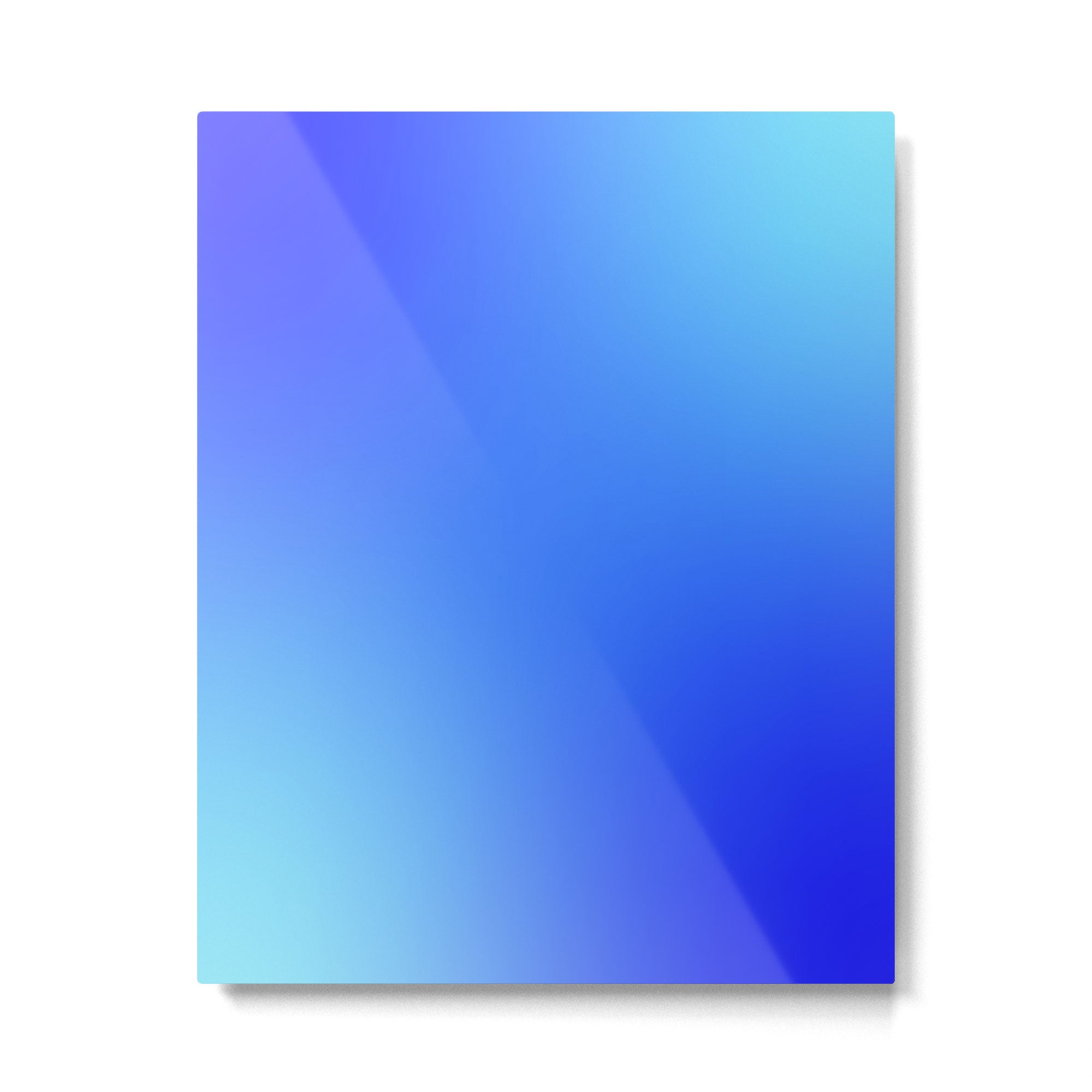 16 Blue Gradient 220506 Aura Ombre Valourine Digital Minimalist Art Metal Print Gallery Image 4
