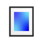 16 Blue Gradient 220506 Aura Ombre Valourine Digital Minimalist Art Framed Art Print Gallery Image 5