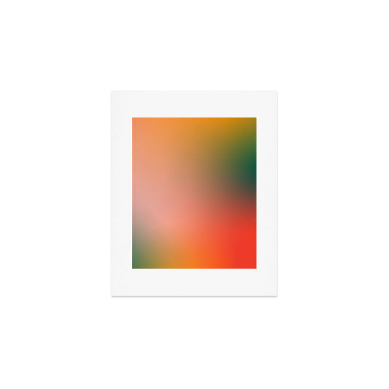 16 Burning Romance Ombre Gradient by Valourine 240816 Art Print Gallery Image 1