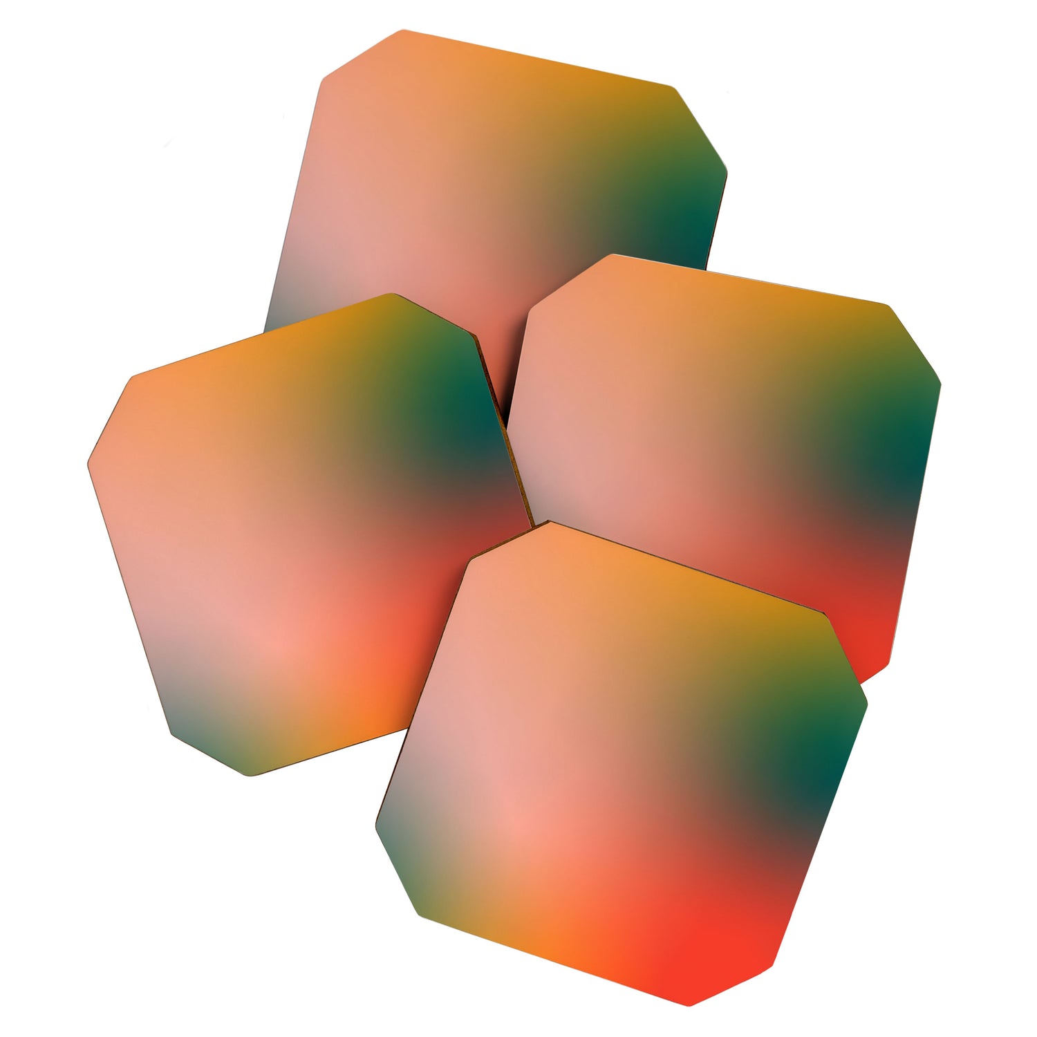 16 Burning Romance Ombre Gradient by Valourine 240816 Coaster Gallery Image 1