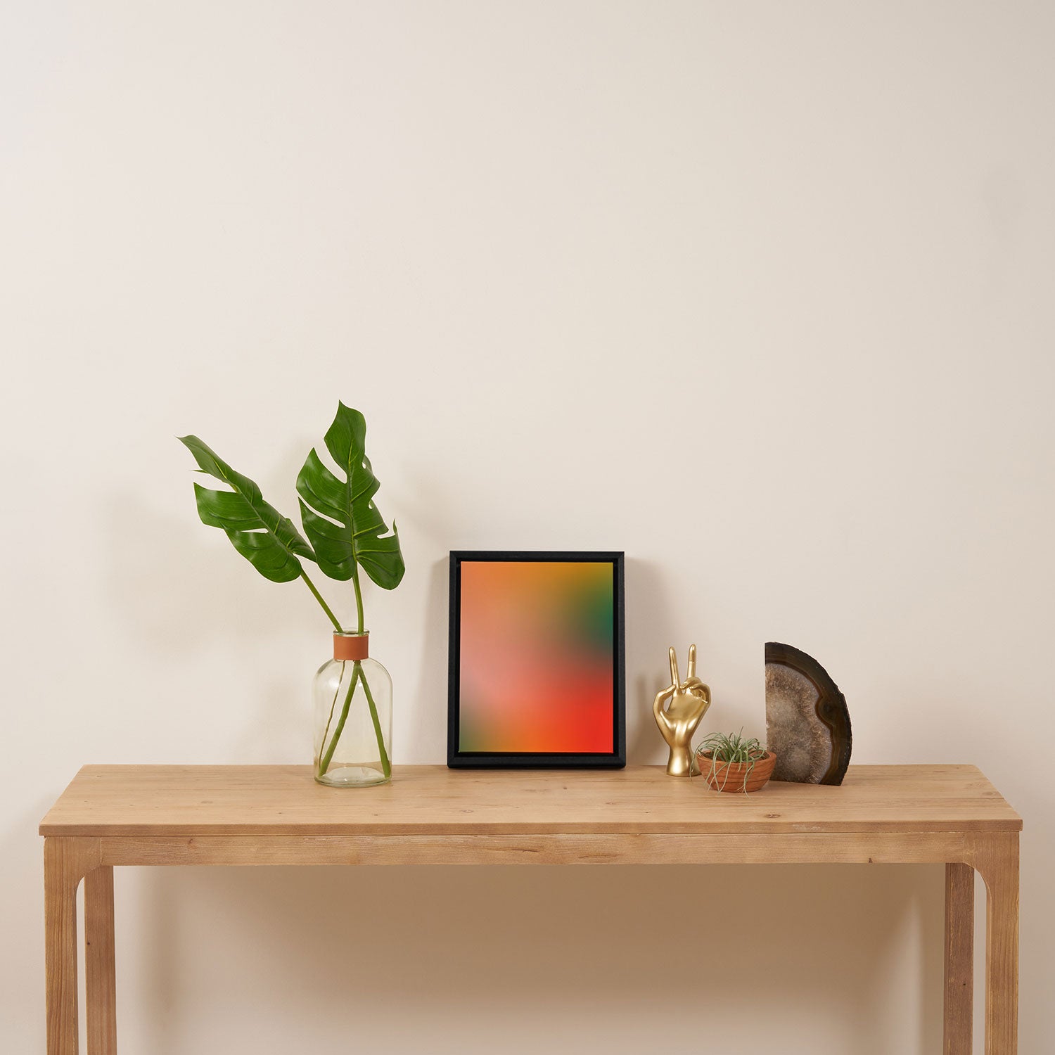 16 Burning Romance Ombre Gradient by Valourine 240816 Framed Canvas Print Gallery Image 4