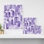 Purple Watercolour Patterns | 190129 Abstract Art Watercolour Canvas Print Gallery Image 3
