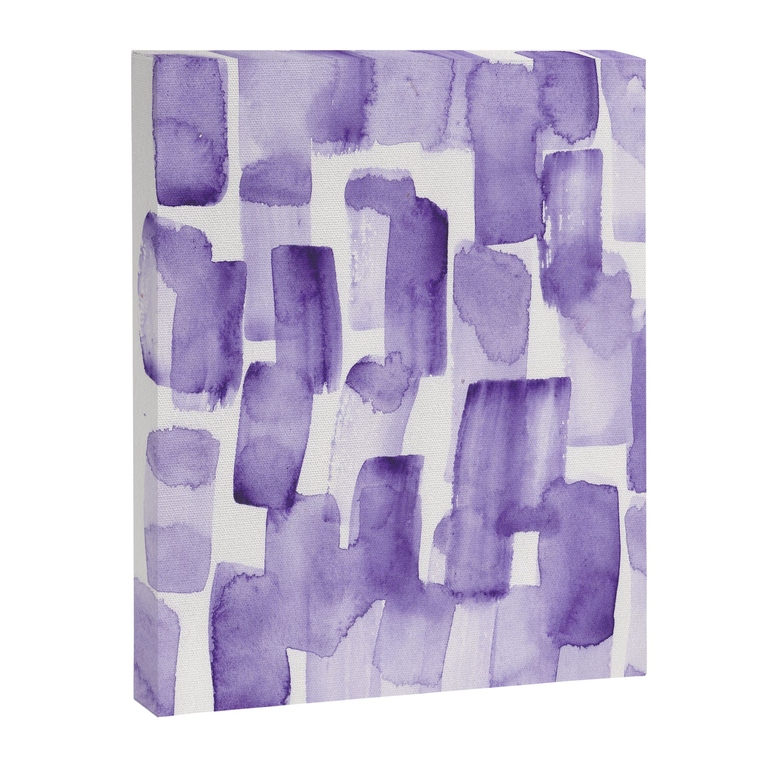 Purple Watercolour Patterns | 190129 Abstract Art Watercolour Canvas Print Gallery Image 3
