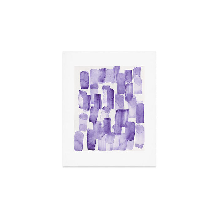 Purple Watercolour Patterns | 190129 Abstract Art Watercolour Art Print Gallery Image 1