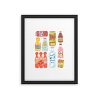 90s Drinks Framed Art Print Gallery Image 6