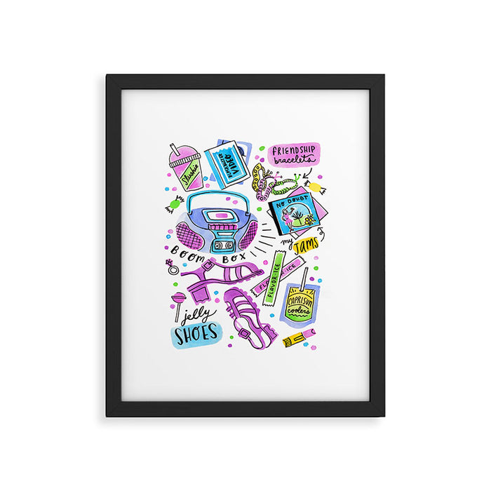 90s Summer  Framed Art Print Gallery Image 1