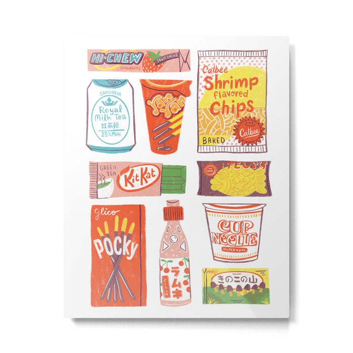 Asian Snacks Metal Print Gallery Image 1