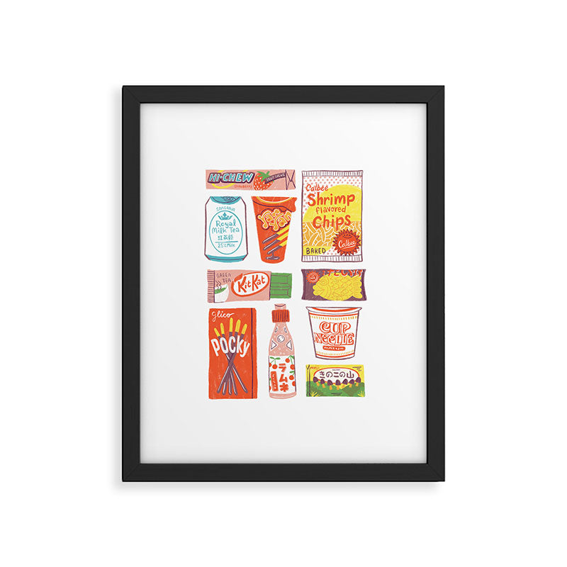 Asian Snacks Framed Art Print Gallery Image 6