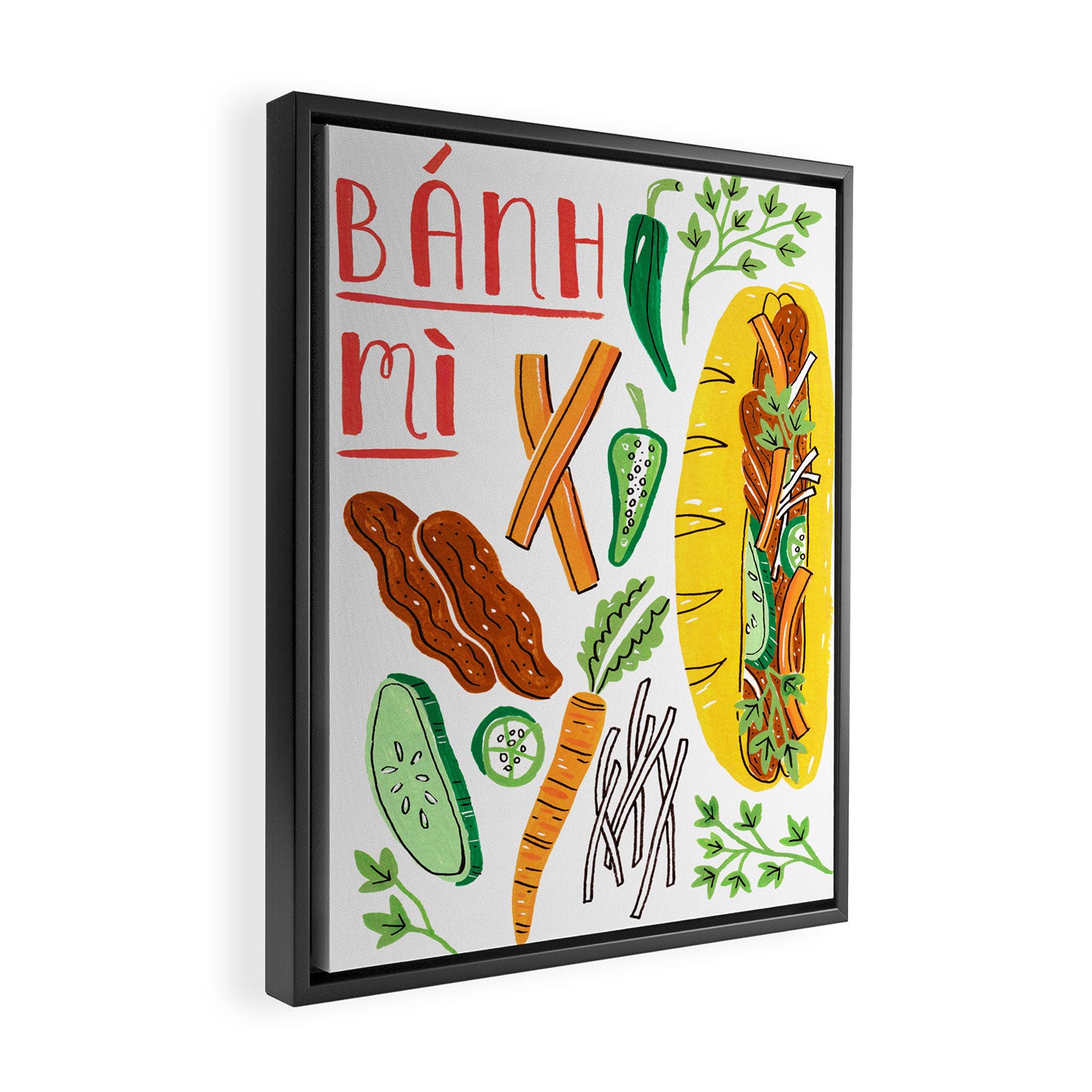 Banh Mi Framed Canvas Print Gallery Image 2